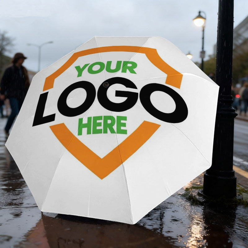 Bespoke Specialized Promotional Product – Custom Mixed Color 8-Rib Folding Umbrella, Portable Compact Foldable Rain – image 1