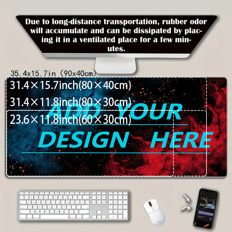 Minimalist Cartoon Mouse Pad with High-Definition Font and Pattern Design - | Promotional Business – image 2
