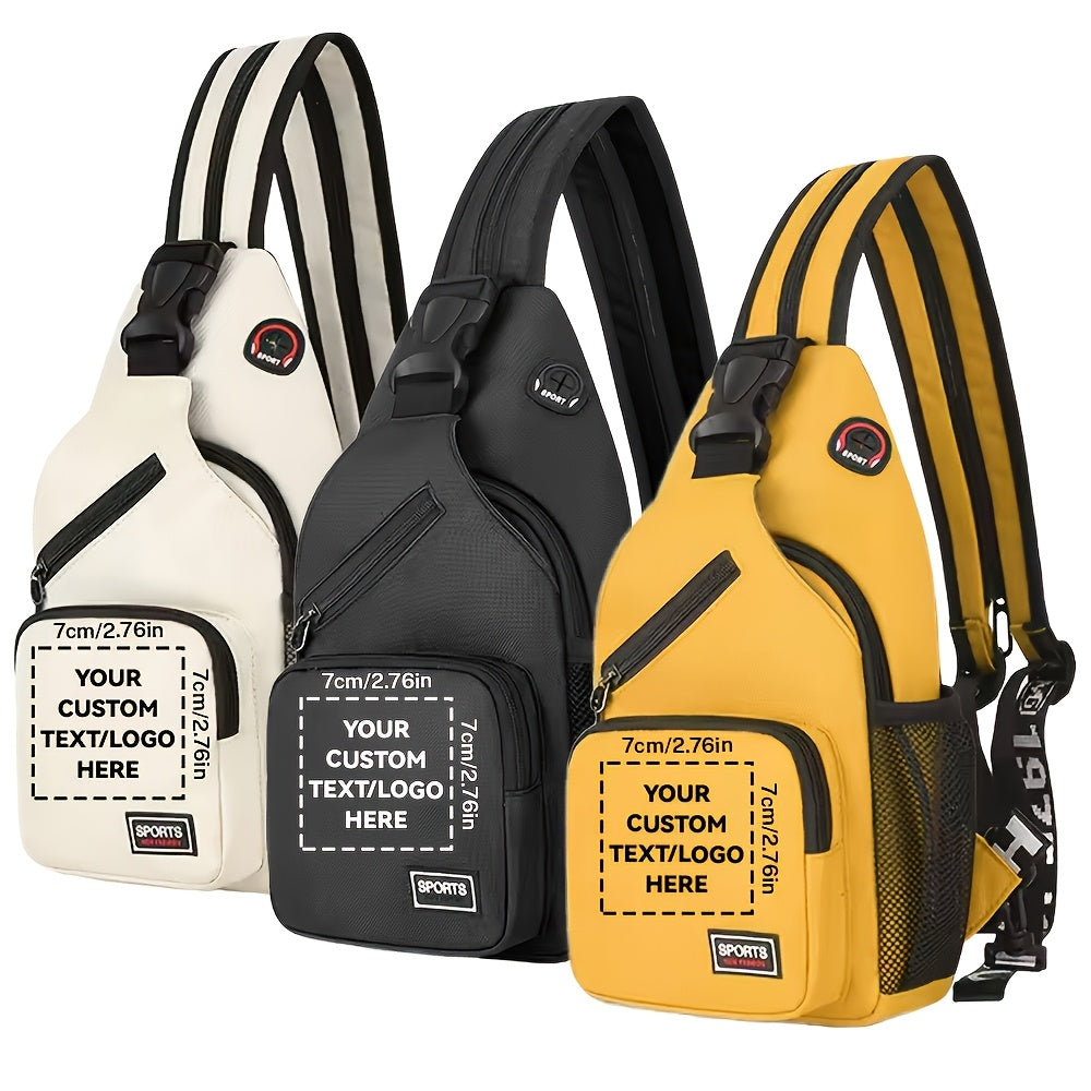 Women'S Chest Bag, Crossbody Backpack with Logo Design, Photo And Text | Photo-Printed Branded – image 2