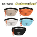 [3/5/10pcs] with Text/pictures/logo, Stylish and Simple Multi-piece Waist Bag- | Made-to-Order Branded – image 1