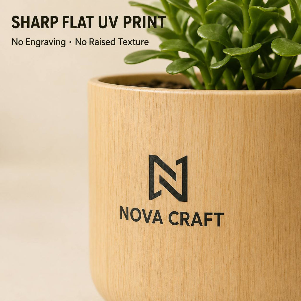 Bespoke Plastic Flower Pot with Custom Logo or Design - image 2