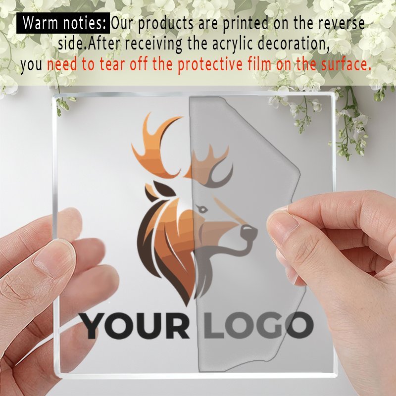 [2D Flat] Decorative Sign And Plaque - 1pc Custom Acrylic Desktop Plaque with | Photo-Printed Corporate – image 2