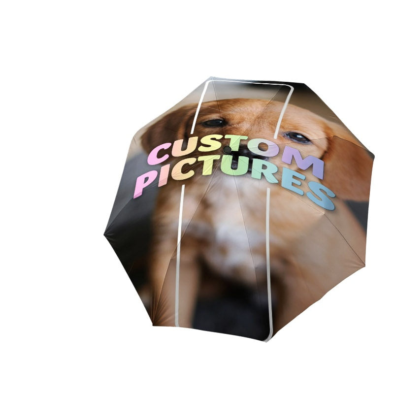 Custom-Printed Specialized Promotional Product – 2D Printed 1pc Personalizable 8-Rib Folding Umbrella (Inner – image 2