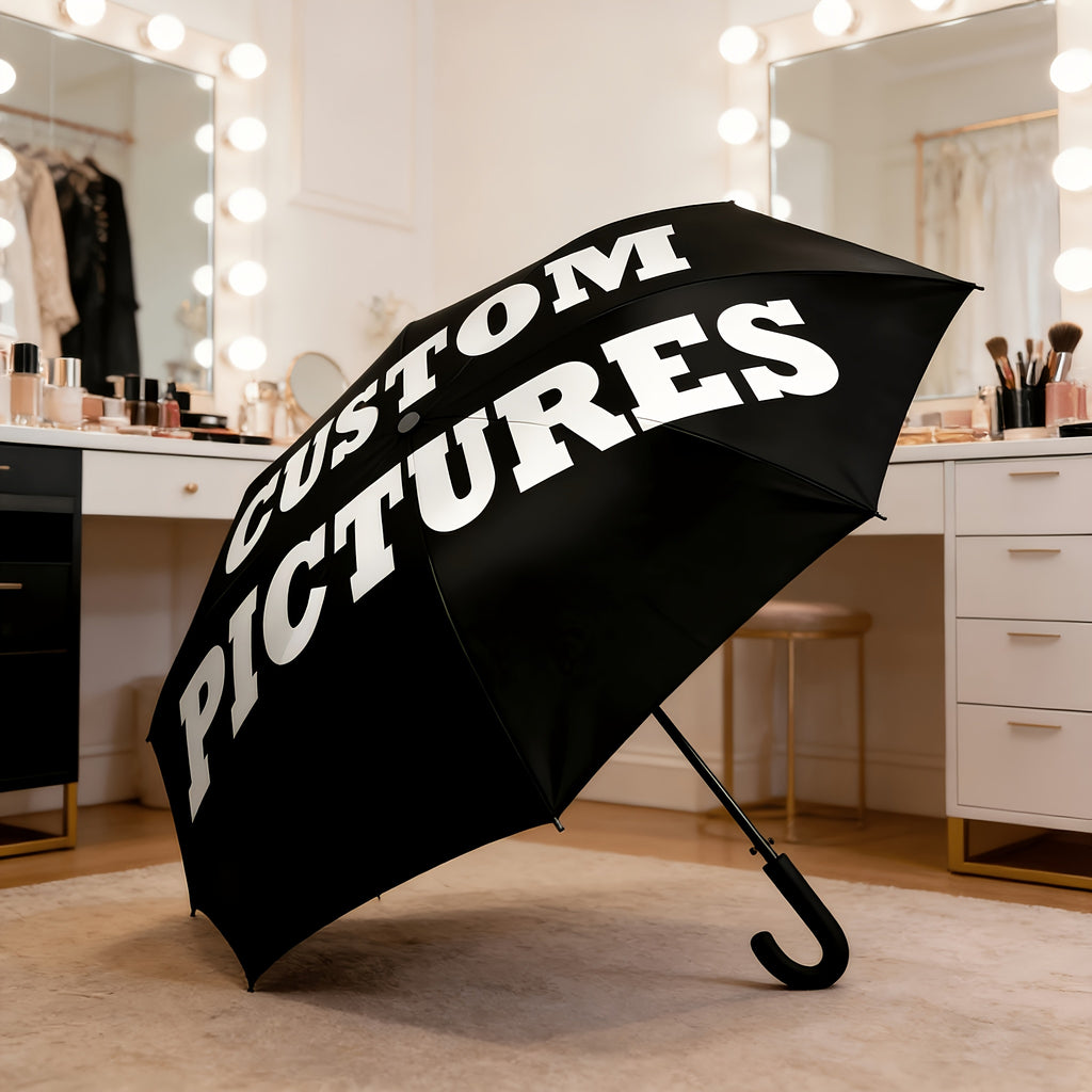 Signature DIY Custom Photo & Text Umbrella, Auto Open & Close, 8-Rib Reinforced Frame, – Event – image 1