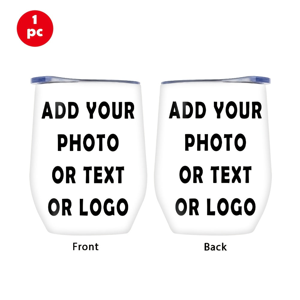 Bespoke Tumbler & Bottle – Photo/Text/Logo Stainless Steel Vacuum Insulated Wine Tumbler - – image 3