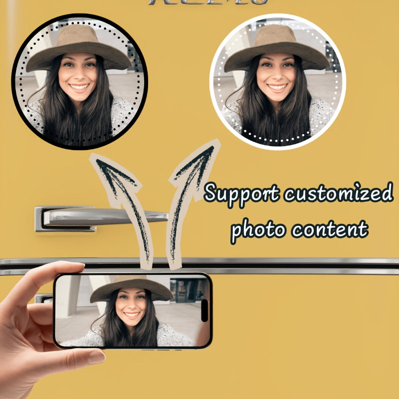 Custom-Printed Specialized Promotional Product – s Set Round Double-Bordered Custom Refrigerator Magnets, – image 1