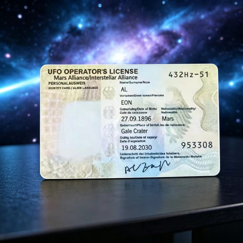 Customizable Avatar Alien ID Card, Prank Prop, Makeup Party Role-Play, Novelty Gift, Adult Prank Toy - image 3