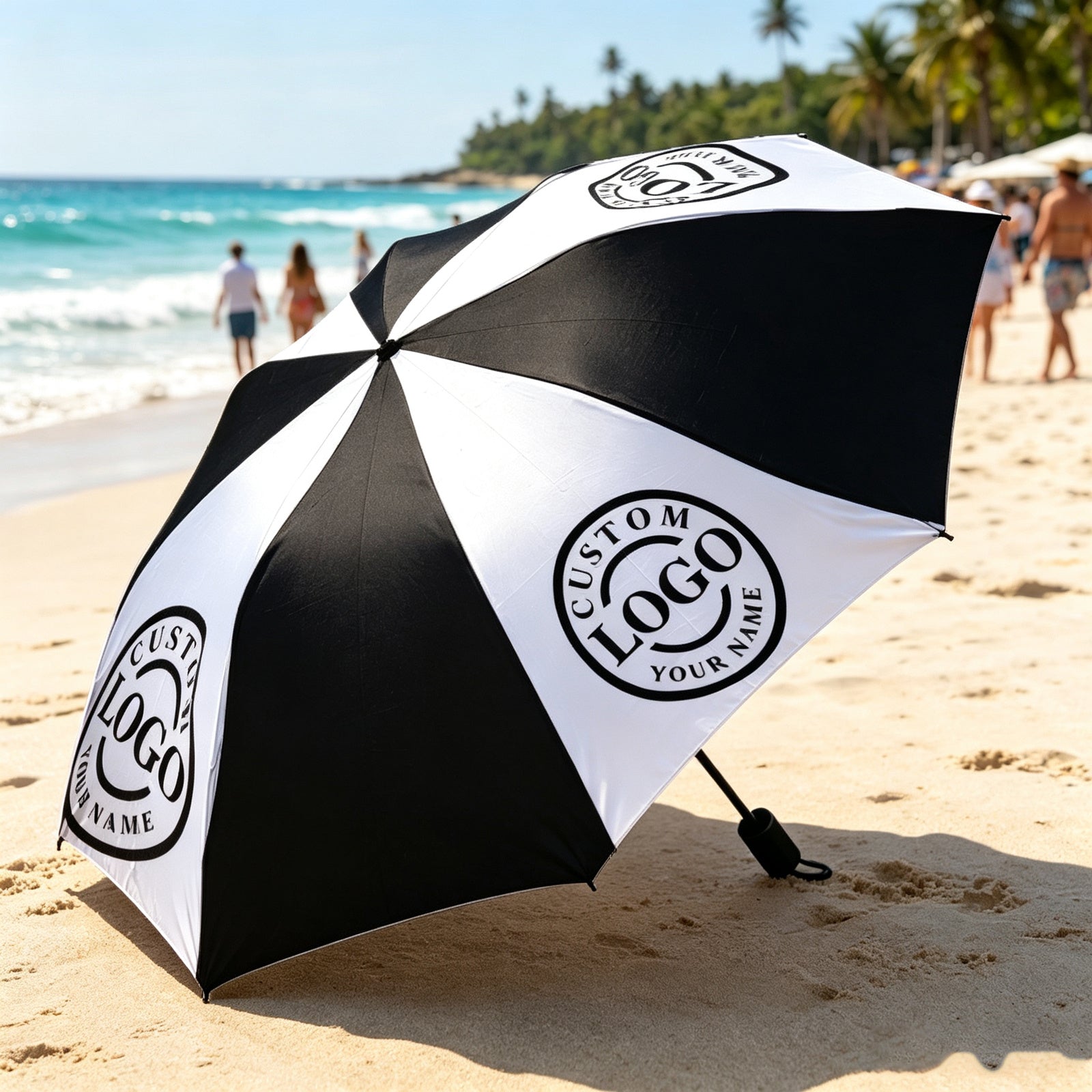 Brand-Forward Custom Logo Folding Umbrella, Octagonal Pattern Printing, Fully Automatic – Business – image 2