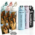 Water Bottle with Lids 750ml 25oz Plastic 4 Color Drink Bottle, All Over 2D | Photo-Printed Tumbler & – image 1