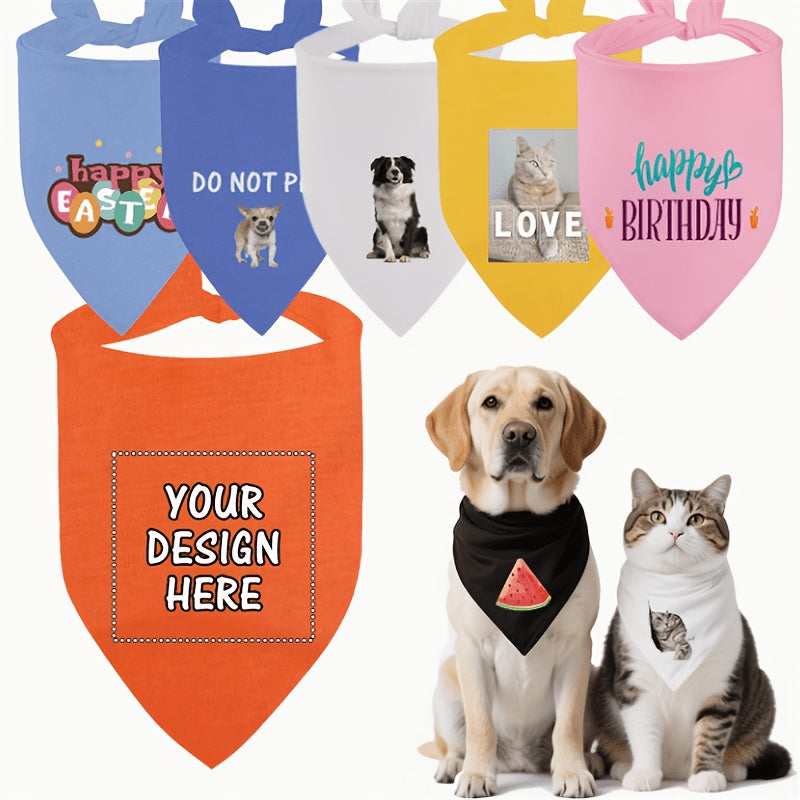 Logo-Ready Pet Bandana with Custom Logo or Design - image 1