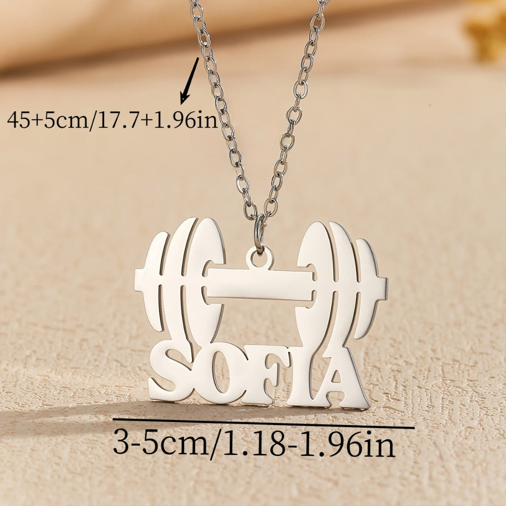 Personalized Weightlifting Necklace with Custom Logo or Design - image 4