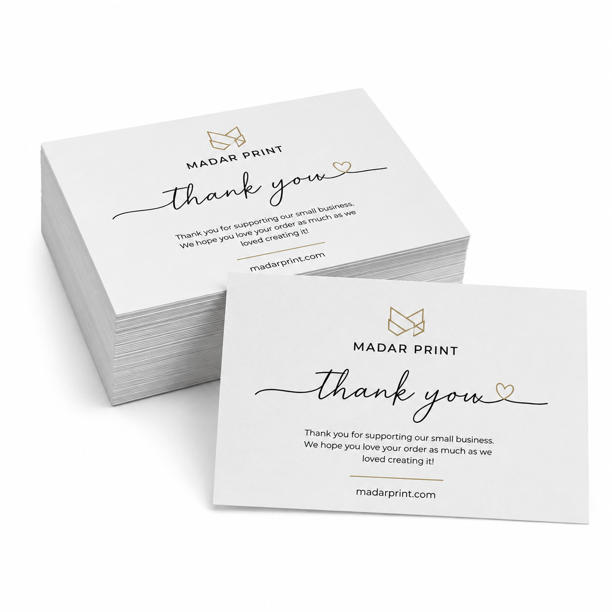 Custom Order Thank You Cards - Bulk Economy