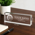 Design-Your-Own Custom Company Logo Office Nameplate, Desk Nameplate, Office Decor, – Branded – image 1