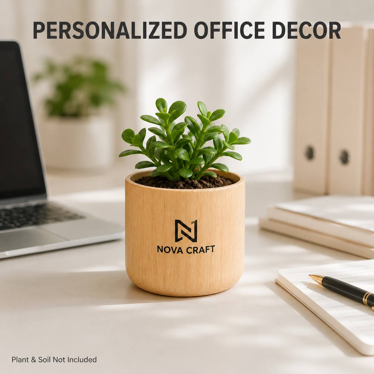 Bespoke Plastic Flower Pot with Custom Logo or Design - image 4