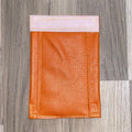 Blank orange full leather steering wheel handle — product image 1