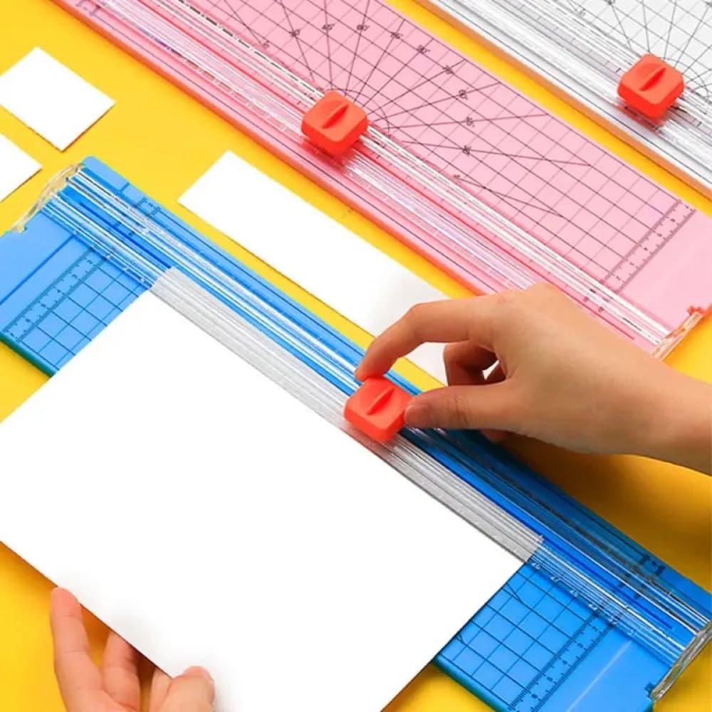 Manual paper cutter, green, A3/A4 size - safe and easy to use — product image 4