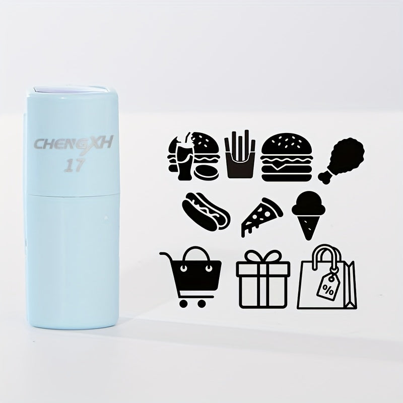 Use Initial/Logo/Small Icon/Artwork Customization - Round Self-Inking Stamp | Business-Ready Packaging & – image 1