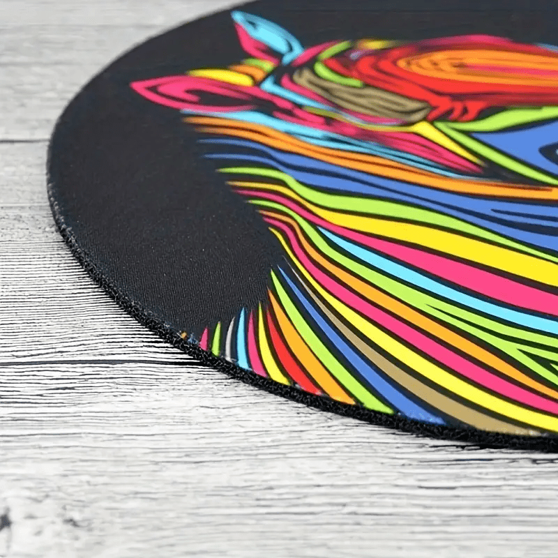 Signature Pattern Mouse Pad - Round Mouse Pad with Non-slip Rubber Base, Patterns or – Event – image 4