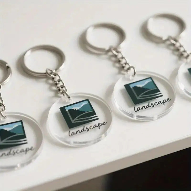 Bespoke Custom Keychain – 2D Flat - 2D Photo/Text/Logo/Name Keychain - Transparent Acrylic – image 4