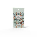 custom printed 12×7.5 cm  price tag 2 face printing with lamination