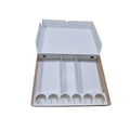 Box with 3 divisions and a sauce divider with 7 slots printed on the customer’s request and design