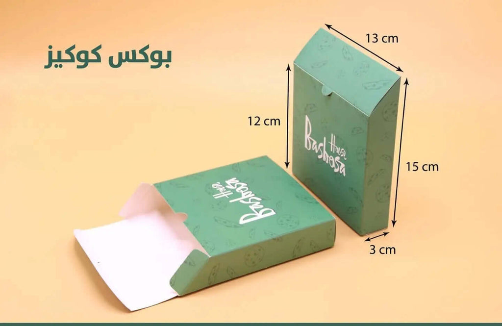 Custom printed 13×3×15 cm cookies box with lamination