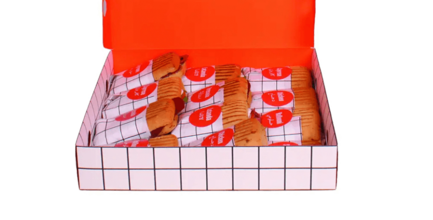 custom printed 12 sandwich or 8 sandwich with sauce packaging boxes