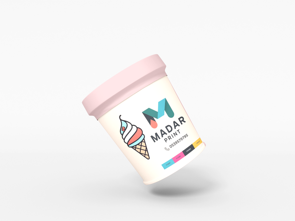 Premium Custom Branded Disposable Food Containers for Ice Cream, Pudding, Noodles