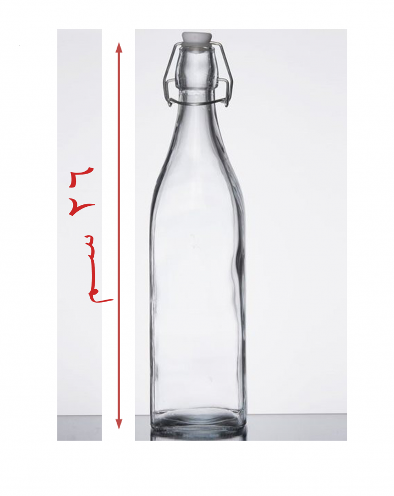 1 liter glass juice box — product image 1