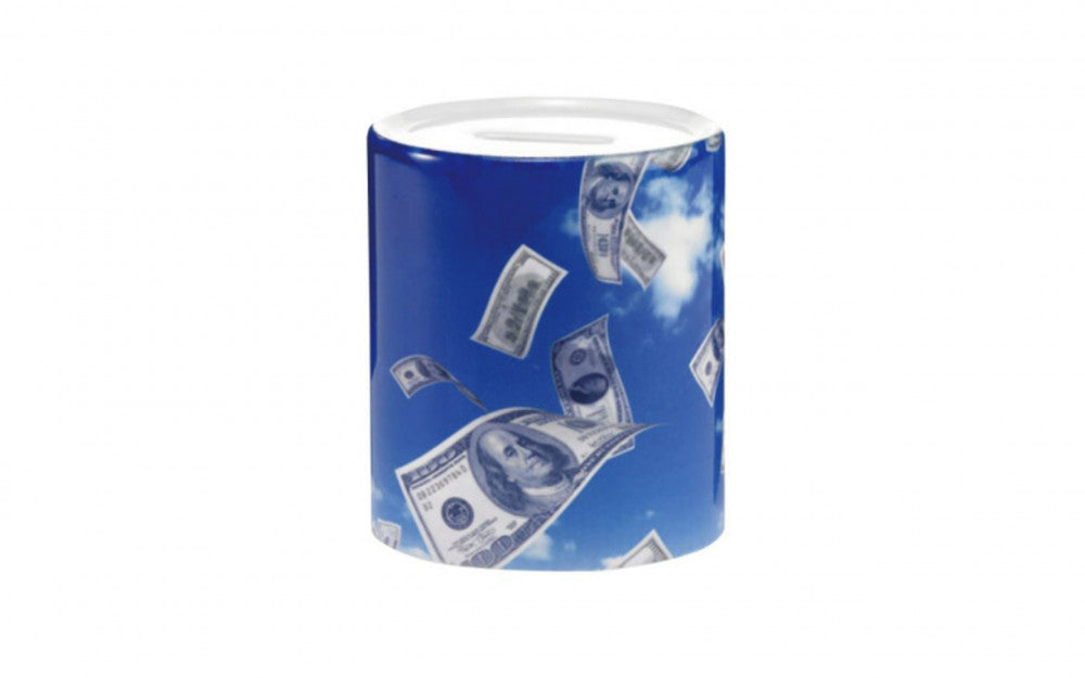 Ceramic money saving piggy bank, 11 ounces, Sublimation — product image 3