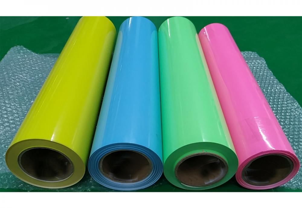 Fluorescent green glow-in-the-dark heat-transfer vinyl — product image 2