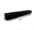 Wooden stand for acrylic panels, 30 cm, black, A3 — product image 1