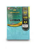 Premium scented cyan copy paper, 80 grams, 100 sheets — product image 1