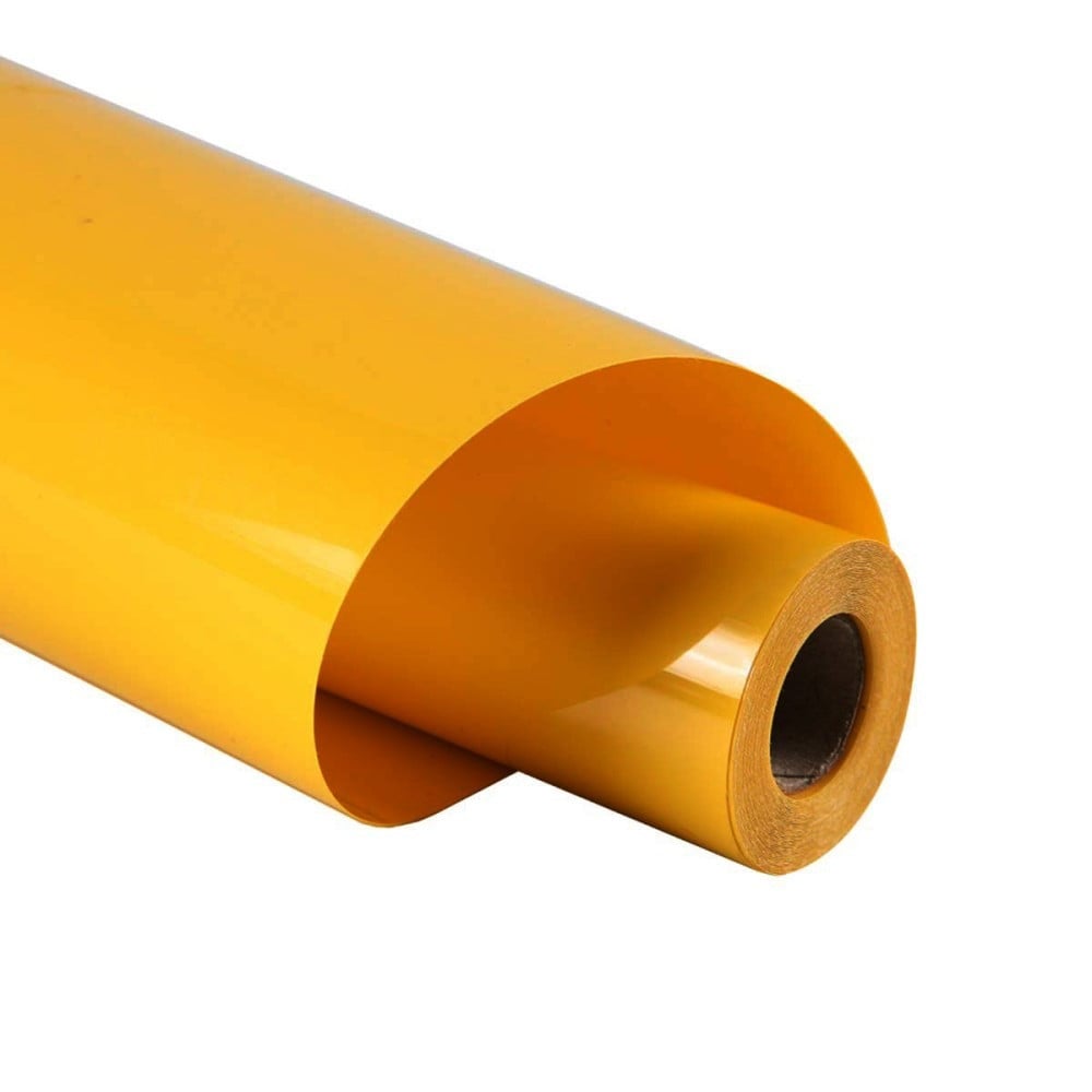 heat-transfer vinyl, dark yellow PVC fabric — product image 1