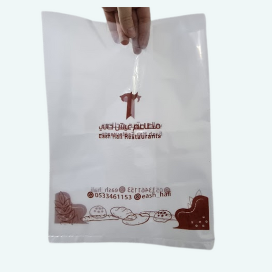 custom printed disposable nylon bag for restaurants width30 cm height 40 cm