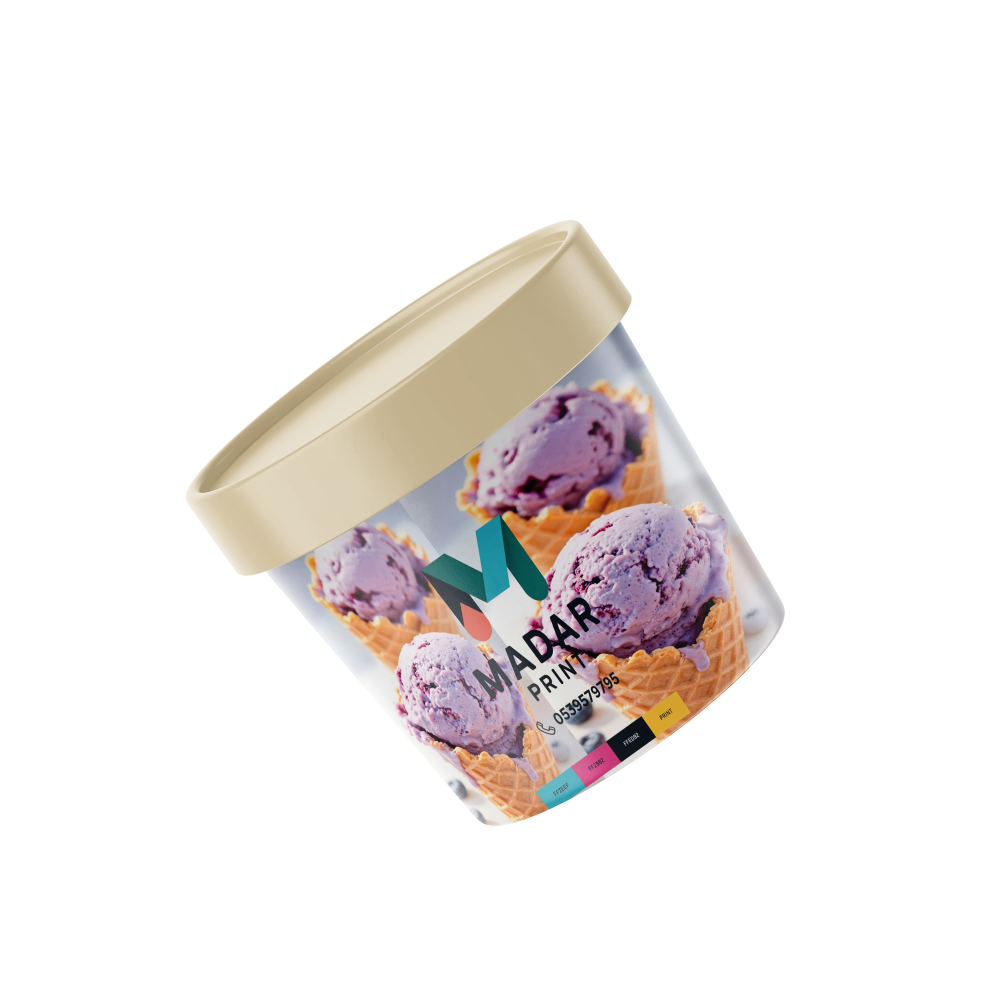 Premium Custom Branded Disposable Food Containers for Ice Cream, Pudding, Noodles