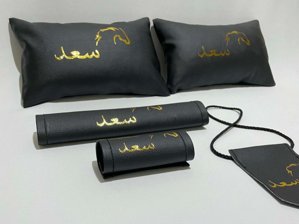 Car accessories, full black leather blank and unprinted — product image 2