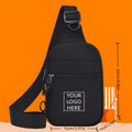 Logo-Ready Branded Bag – Custom LOGO Oxford Chest Bag Suitable for Men & Women, Adjustable – image 1