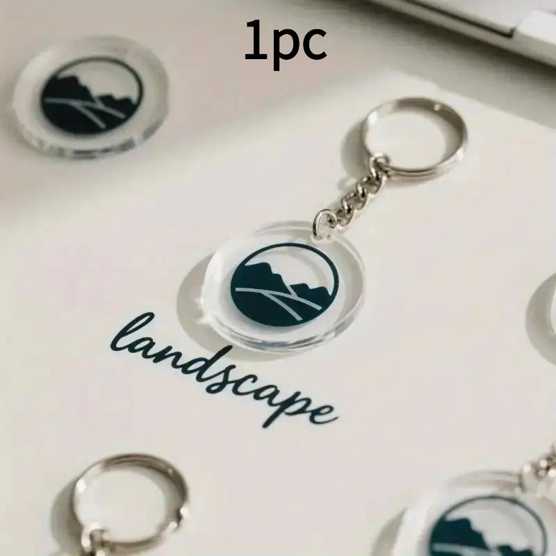 Bespoke Custom Keychain – 2D Flat - 2D Photo/Text/Logo/Name Keychain - Transparent Acrylic – image 3