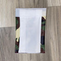 Steering wheel handle in white velvet with plain army leather edges — product image 1