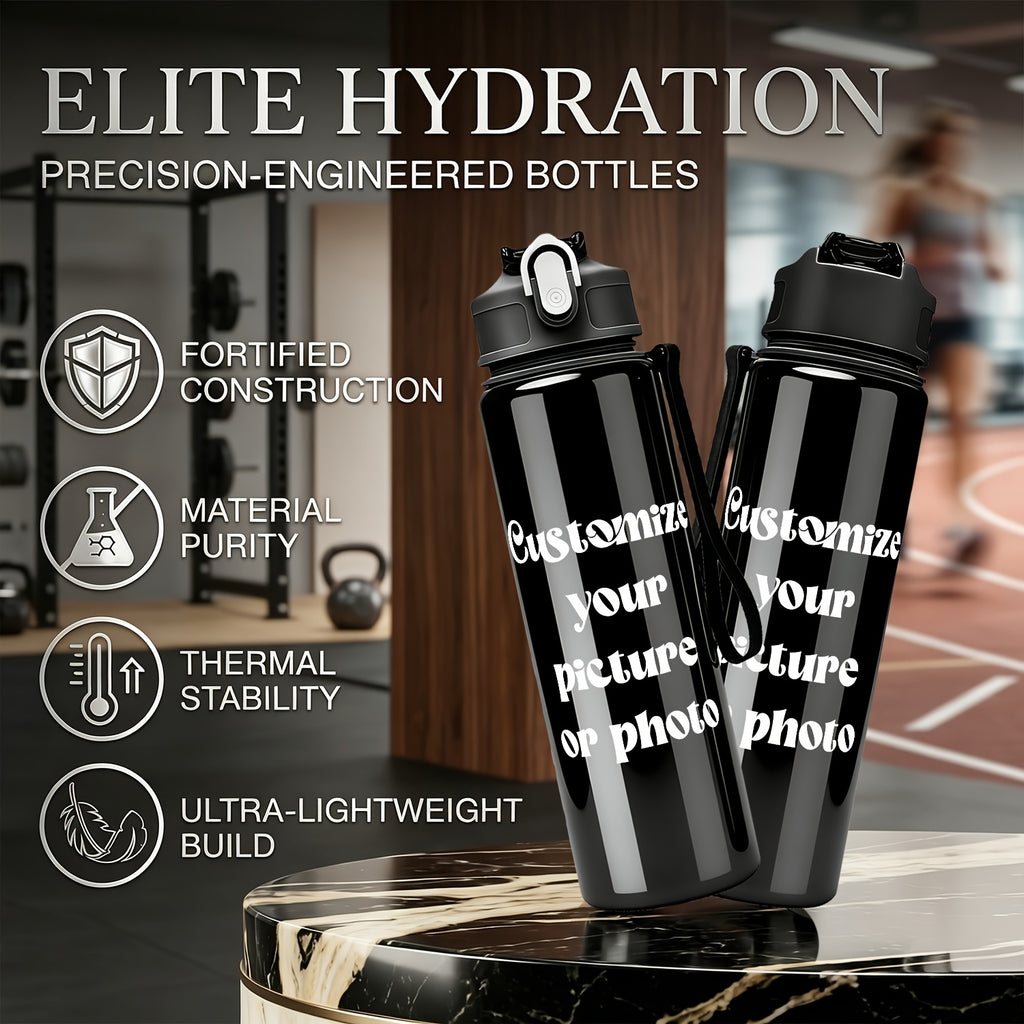 Custom-Printed Tumbler & Bottle –,Custom Photo or Picture,25oz Water Bottle with – image 2