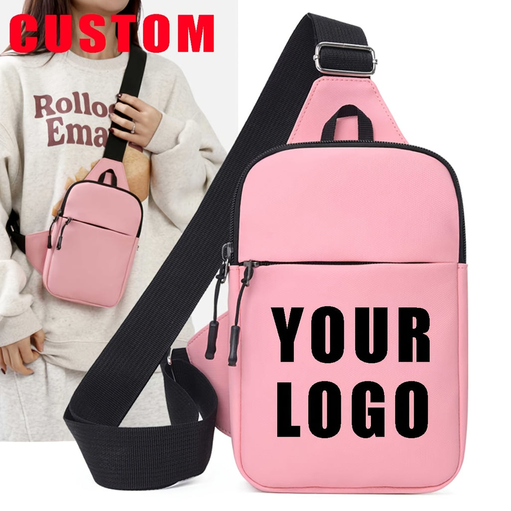 Brand-Forward Single-shoulder Bag, Chest Bag, Crossbody Bag with Your NAME/LOGO/PHOTO, – Marketing – image 1