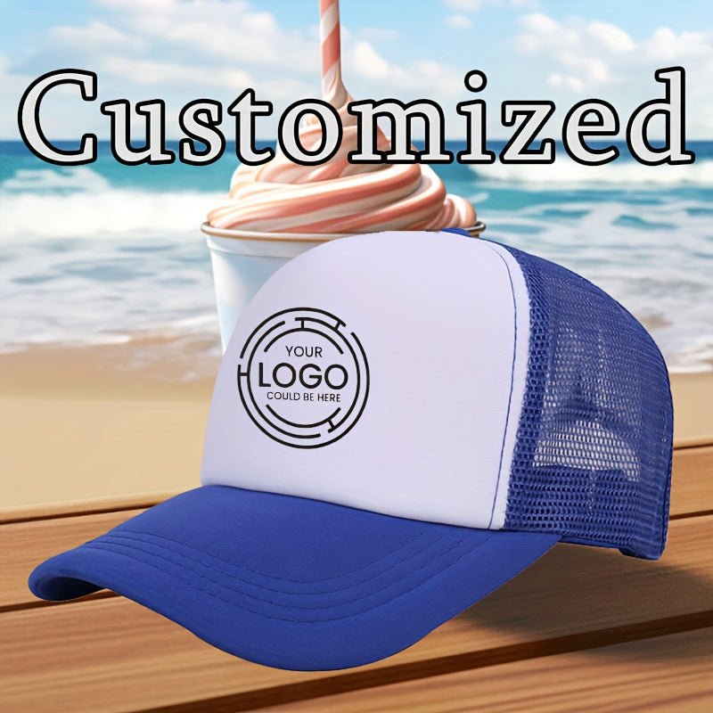 Logo-Ready Logo Apparel – Custom Mesh Baseball Cap - Text, Photo, Or Logo – image 4