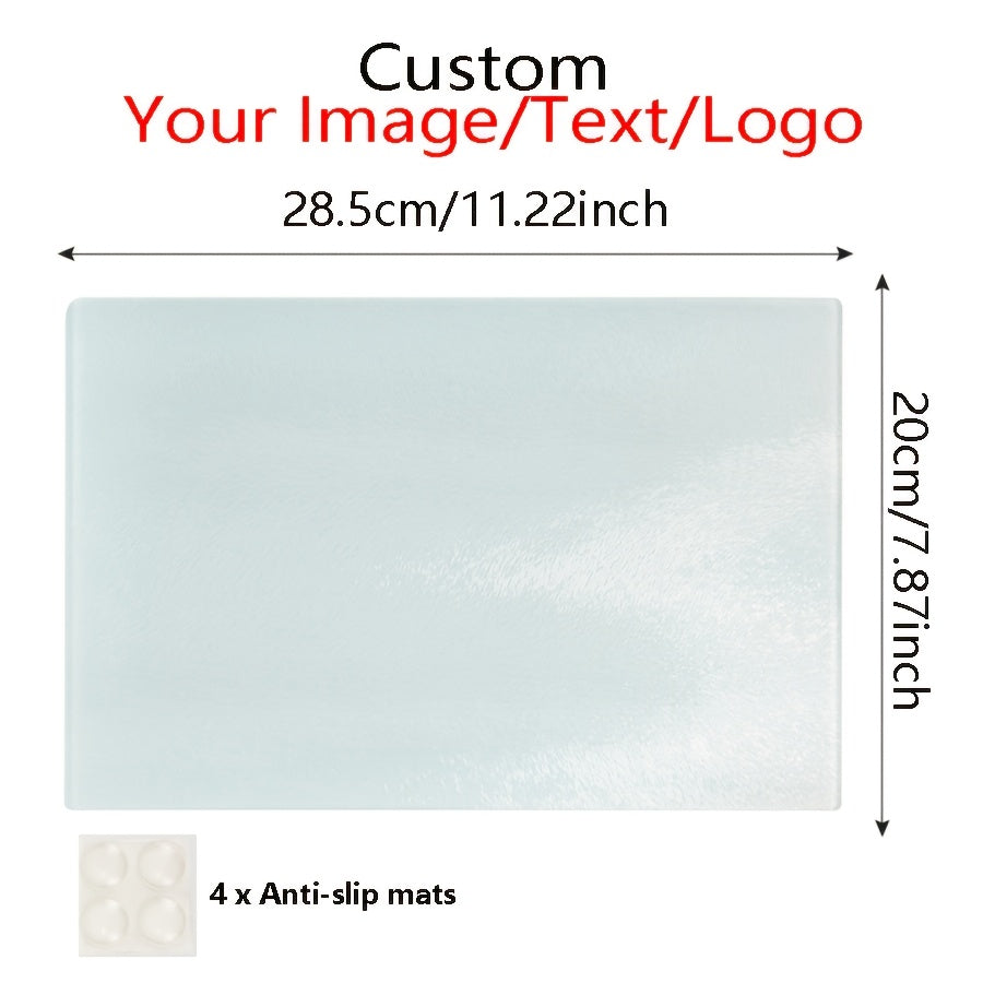 Custom-Printed Glass Cutting Board with Custom Logo or Design - image 1