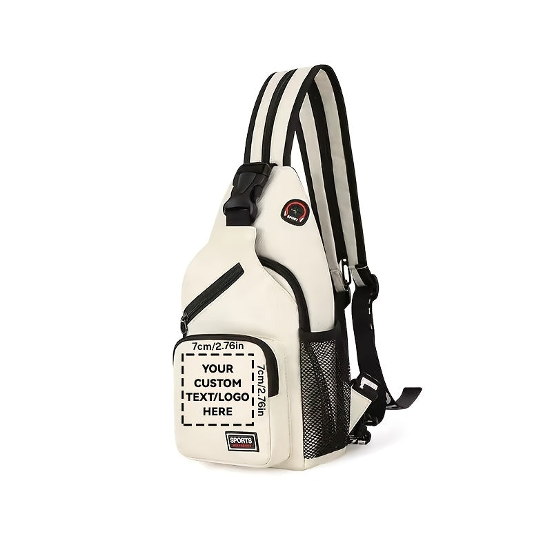 Women'S Chest Bag, Crossbody Backpack with Logo Design, Photo And Text | Photo-Printed Branded – image 3