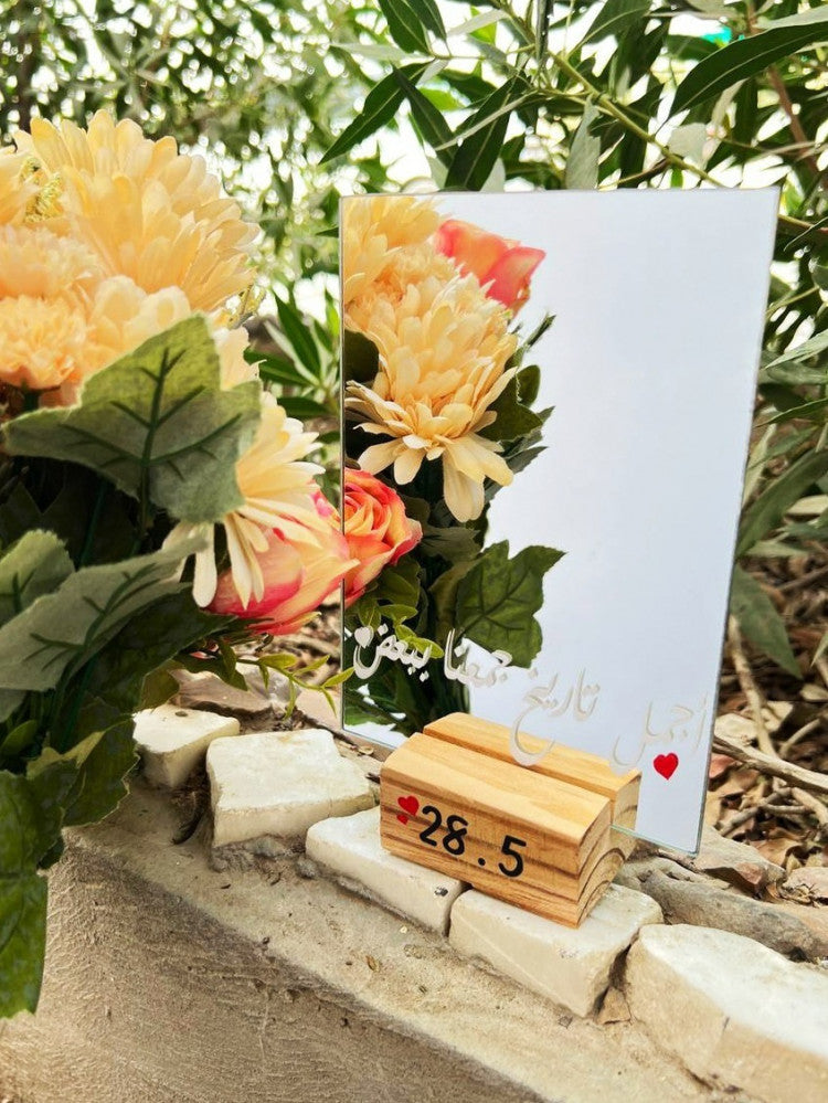 Wooden stand for acrylic panels 15cm (A5) — product image 4