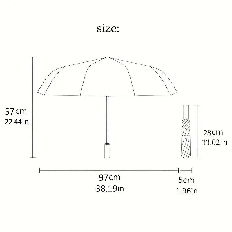 Corporate Custom Pictures Automatic Folding Umbrella - Lightweight and Durable for Outdoor – Corporate – image 2