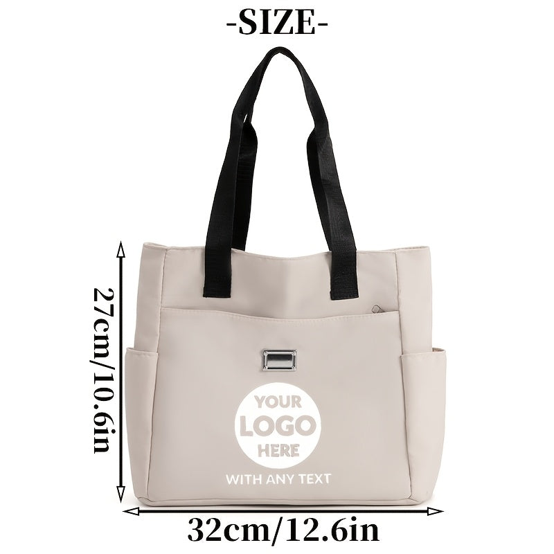 Brand-Forward GYTECK Tote Bag with Name//Text - Oxford Cloth Zipper Closure – Business – image 4