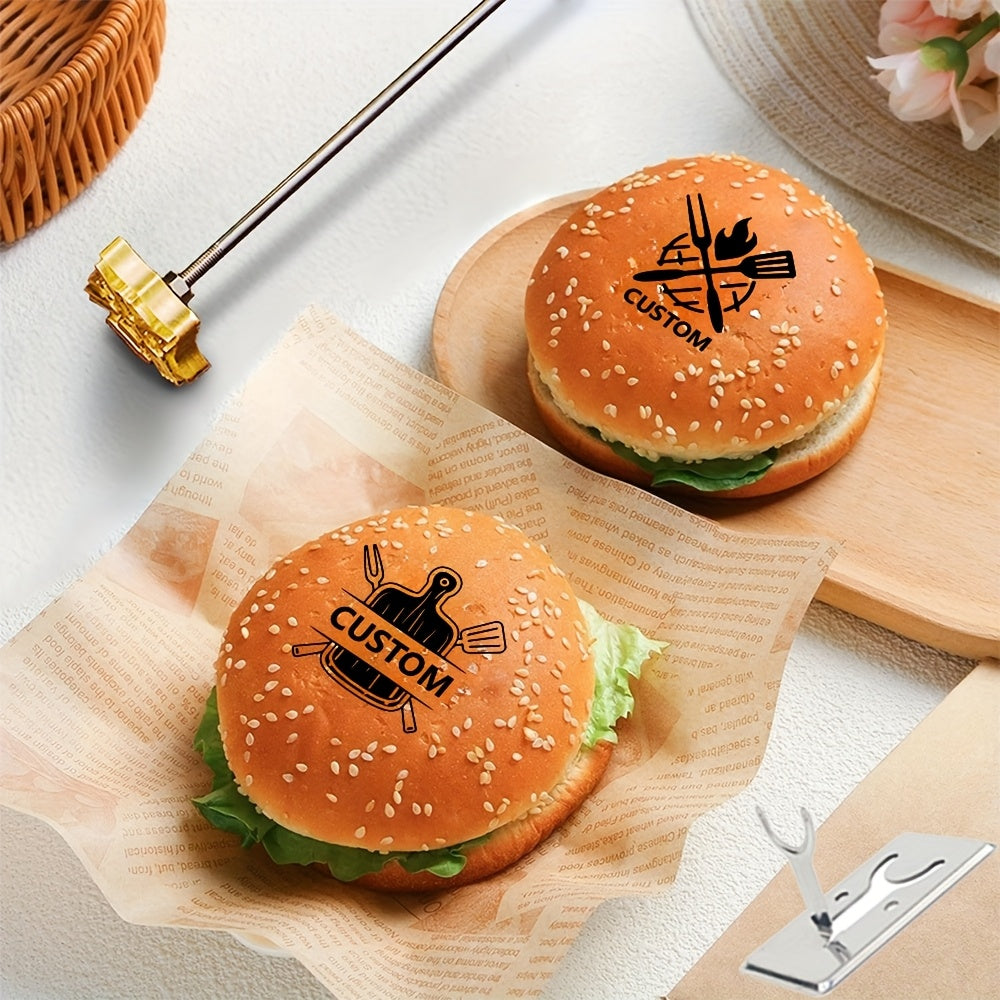 Custom-Printed Wood Branding Iron with Custom Logo or Design - image 1