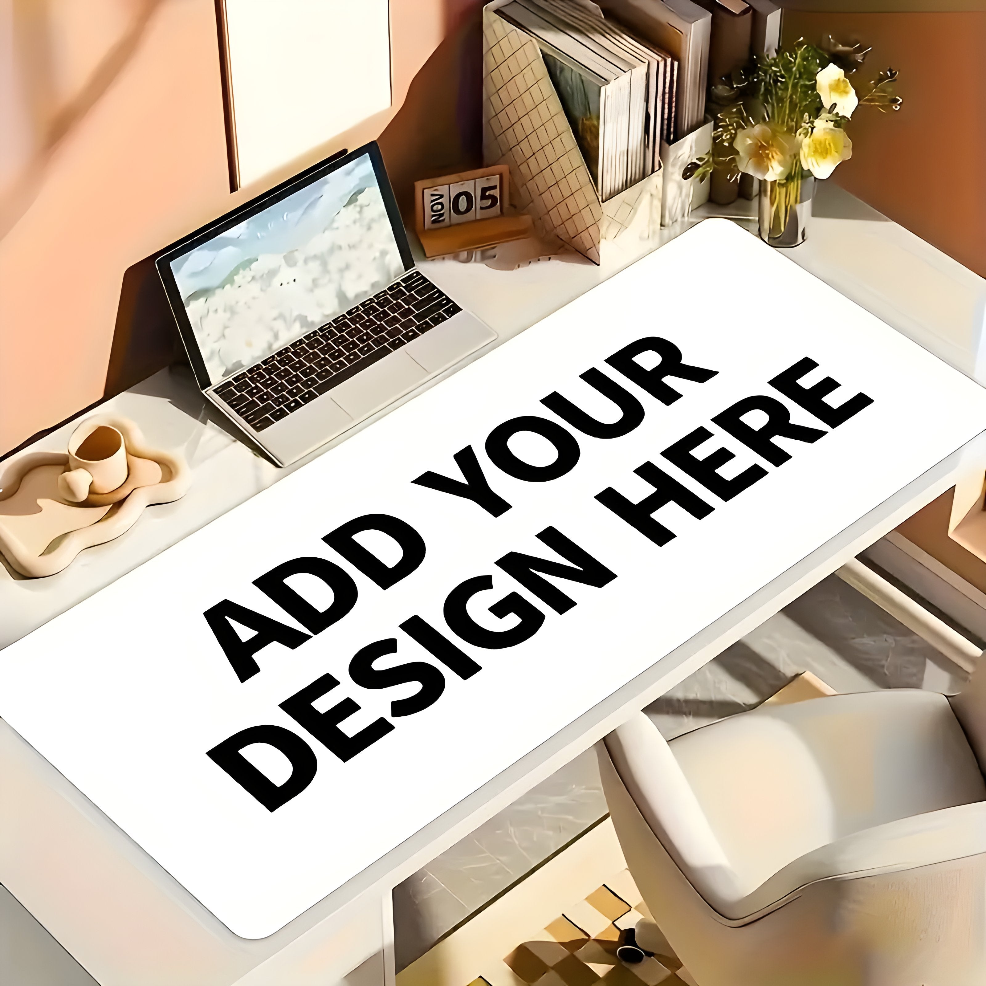 Custom-Printed Business Stationery – 1 Dual-purpose Office and Gaming Rubber-base Mouse Pad, Supports – image 2
